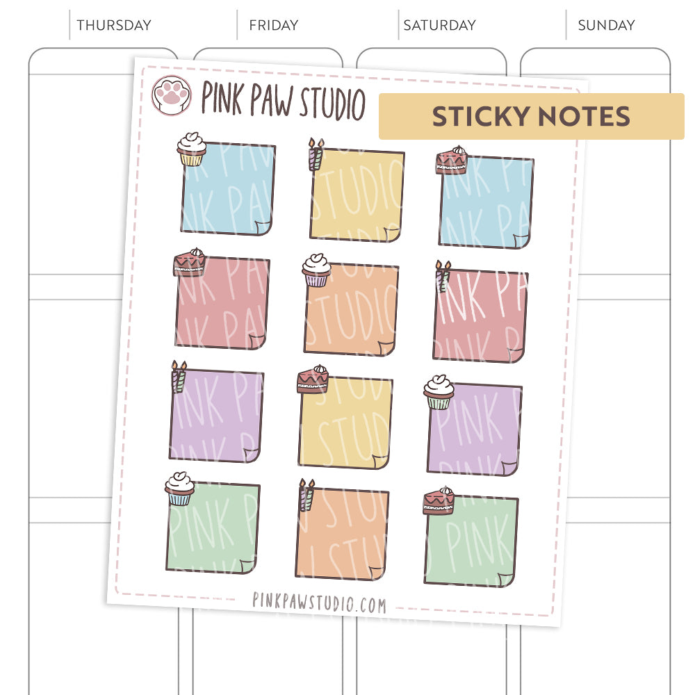 Sticky Notes Birthday Bash