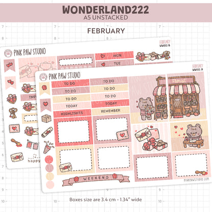 Wonderland222 A5 unstacked Kit - February