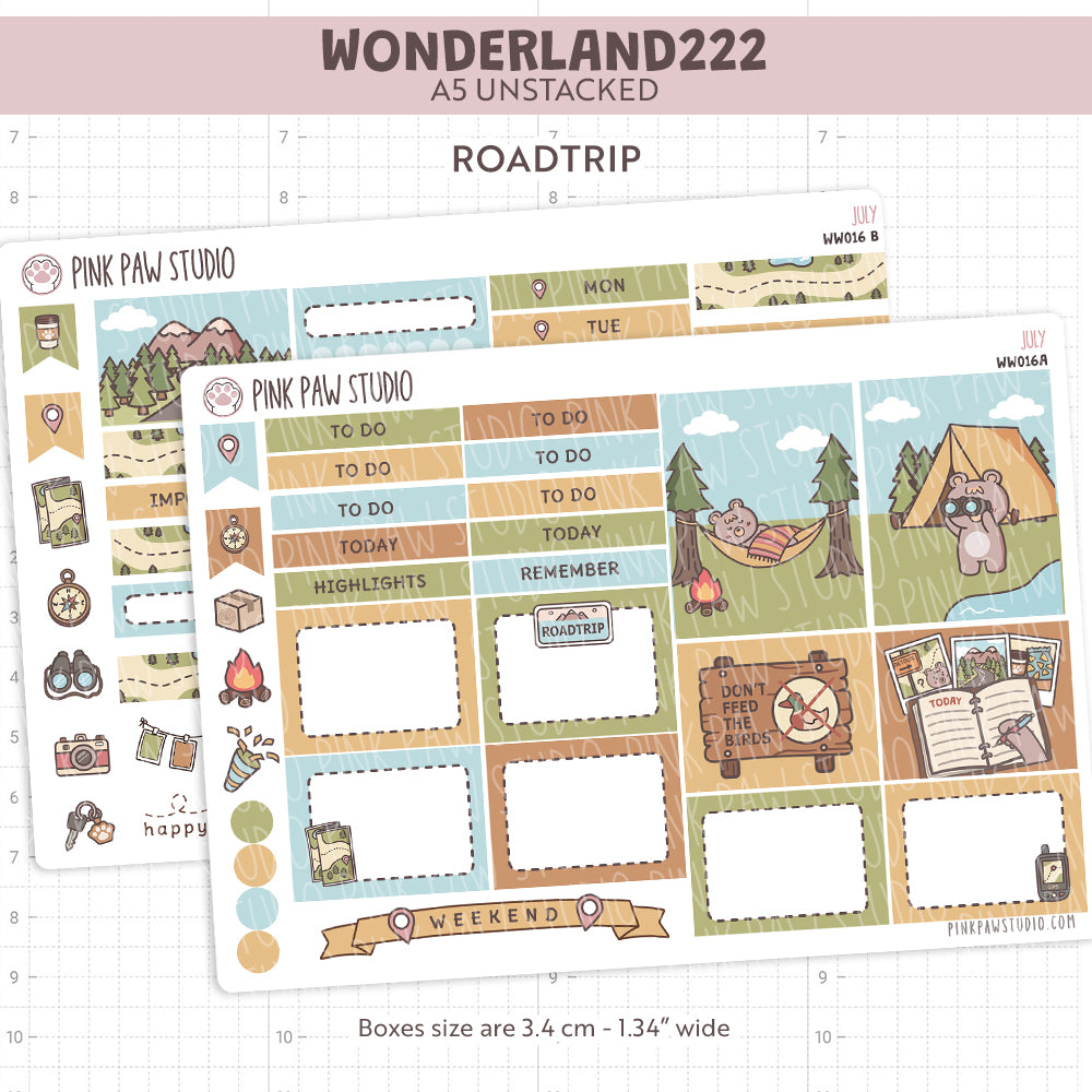 Wonderland222 A5 unstacked Kit - July