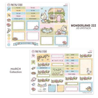 Wonderland222 A5 unstacked Kit - March