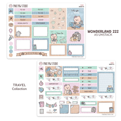 Wonderland222 A5 unstacked Kit - Travel